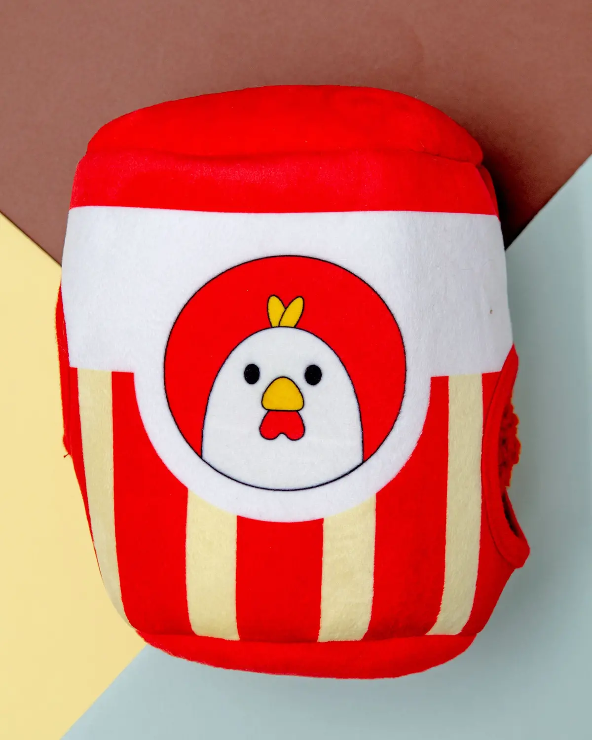 Bucket O'chicken Interactive Plush Squeaky Dog Toy 1
