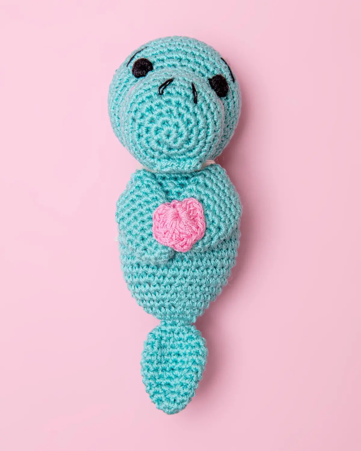 Manuel The Manatee Cotton Knit Dog Toy 1