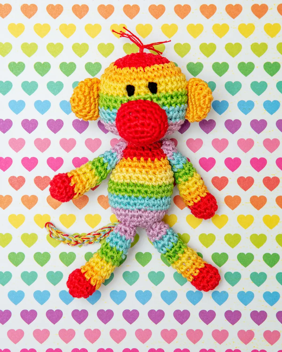 Sweetie The Sock Monkey Organic Knit Dog Toy 1