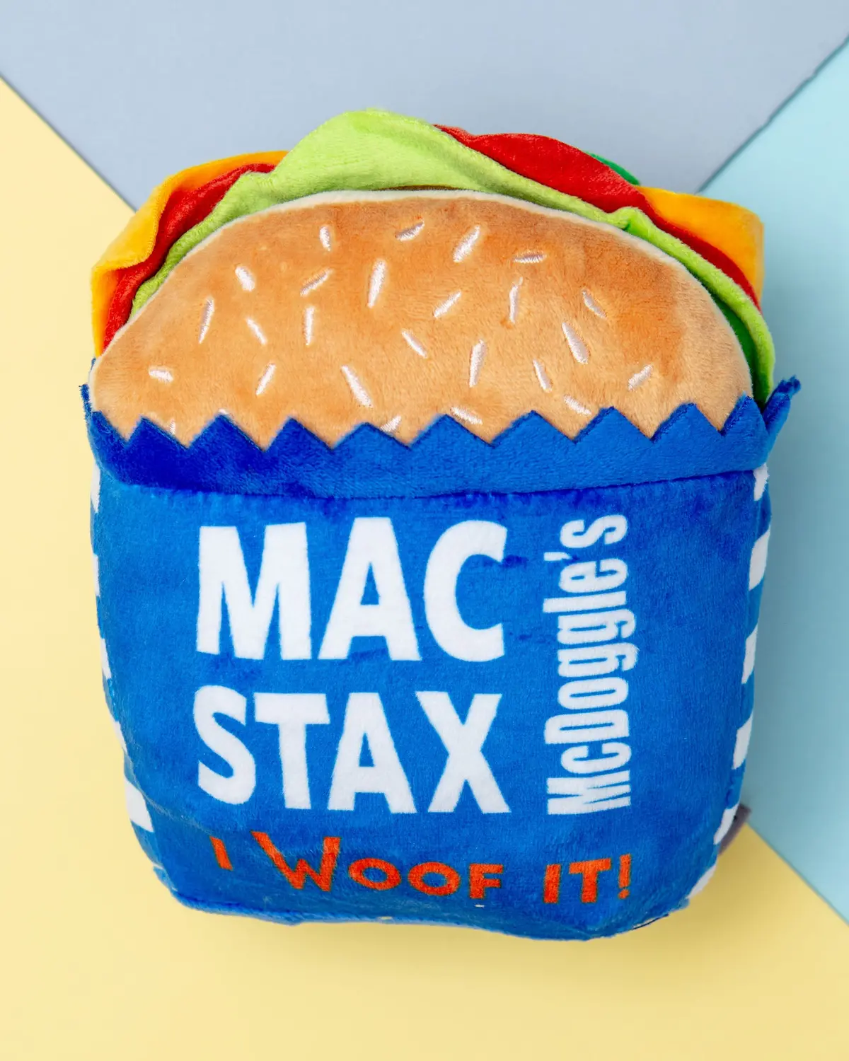 Mcdoggle's Mac Stax Crinkle + Squeak Plush Dog Toy (Final Sale) 1