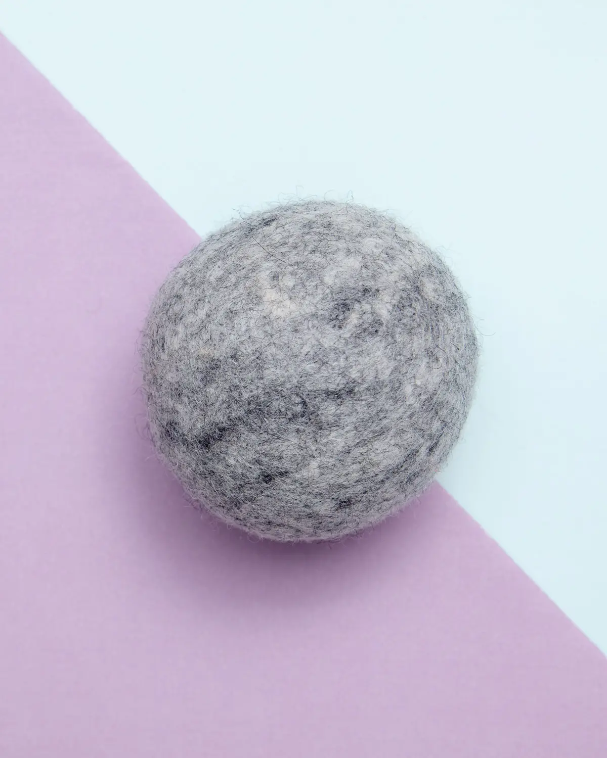 Wool Ball Toy In Natural Gray 1