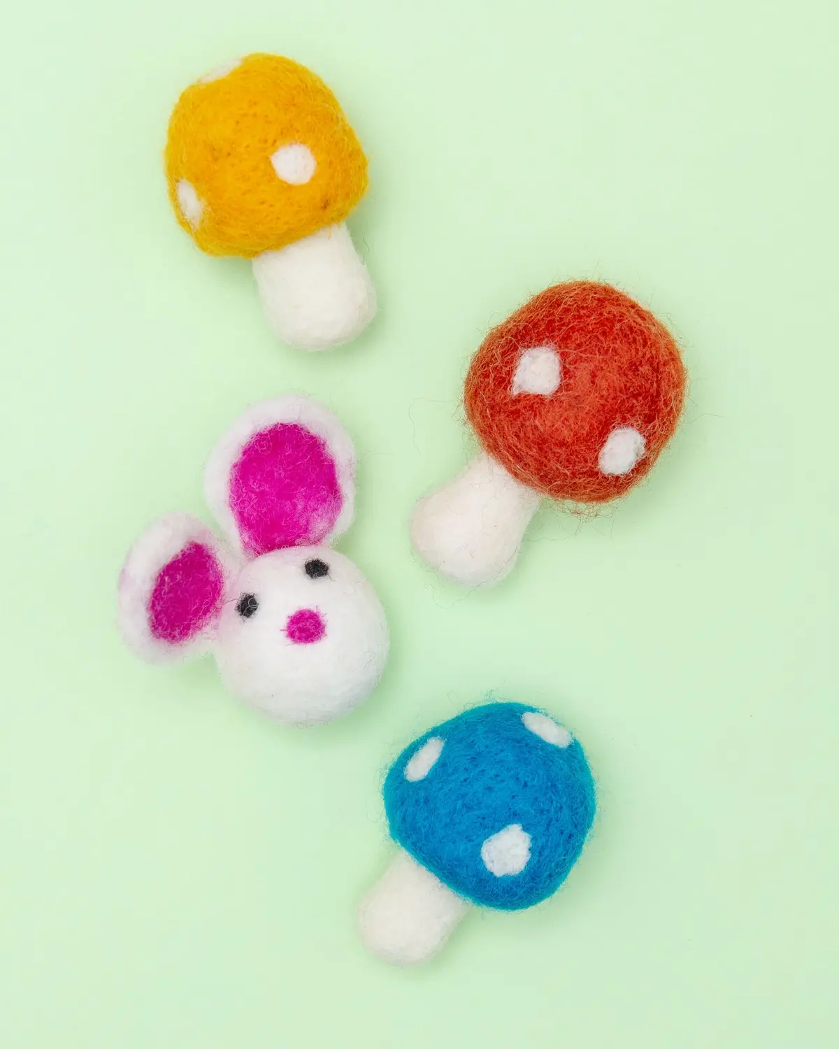 Enchanted Forest Wool Tiny Dog Or Cat Toy Set 1