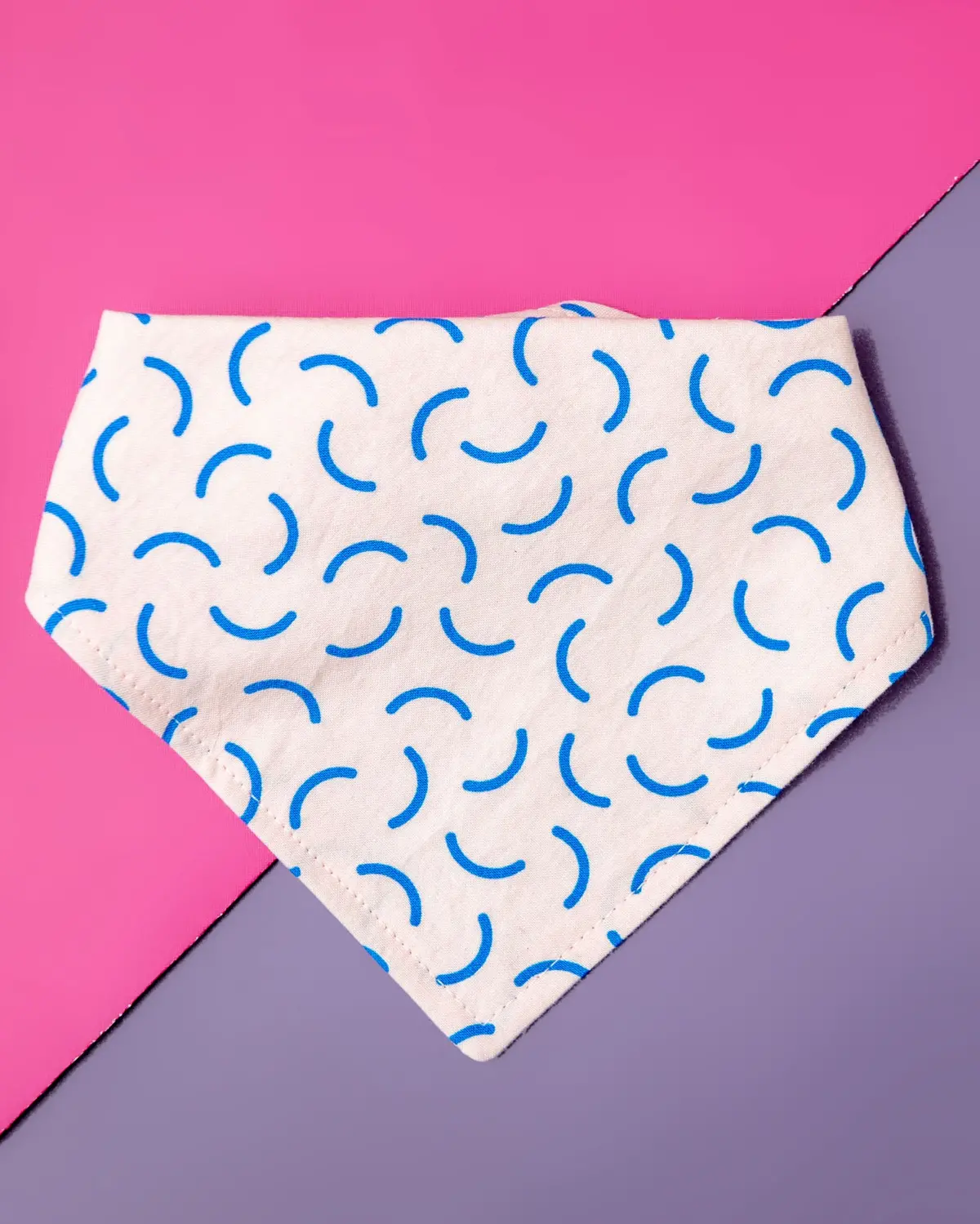 Dog Bandana In Soft Pink Pop Print (Made In The Usa) << Clearance >> 1