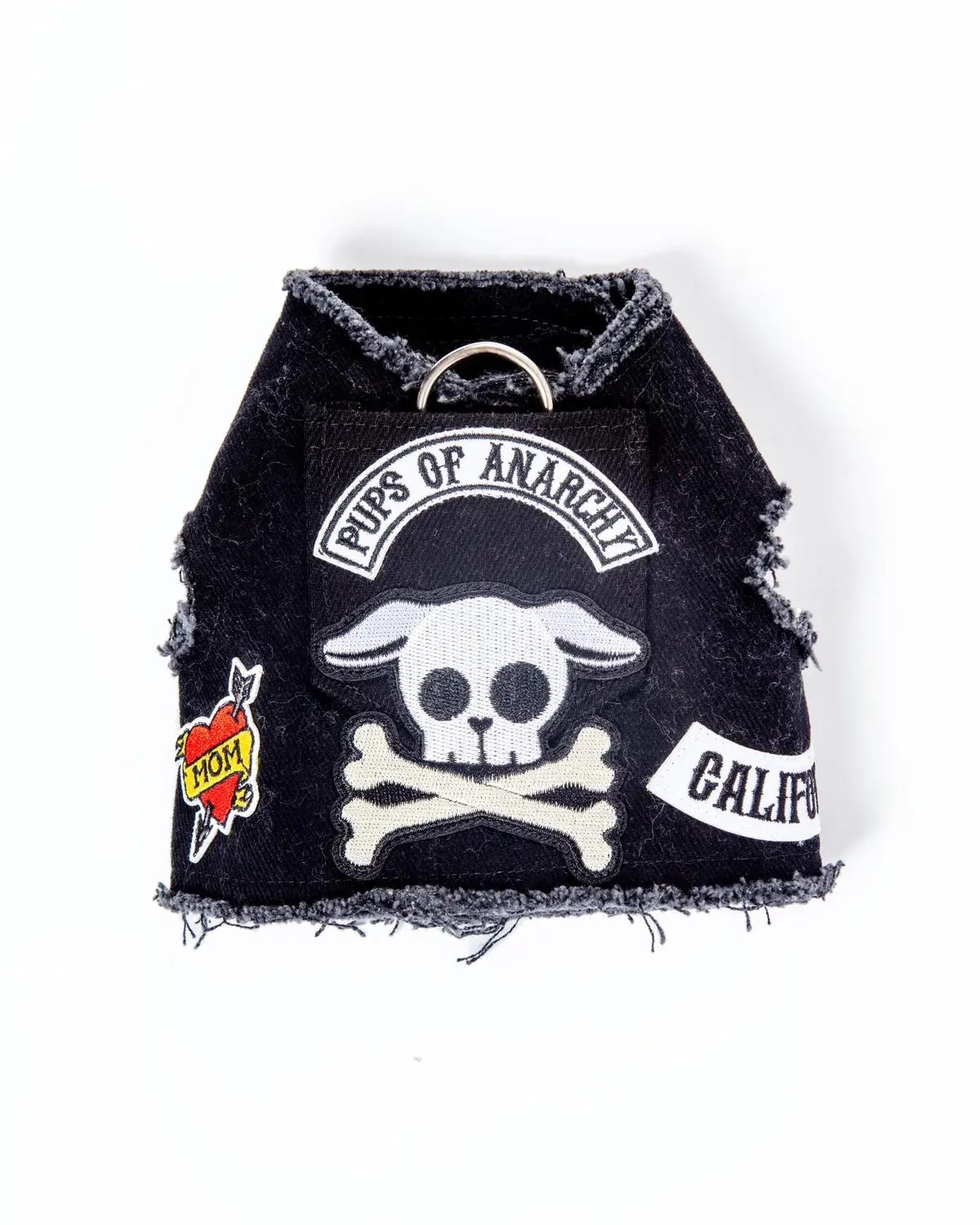 Pups Of Anarchy Denim Dog Harness (Made In The Usa) 1