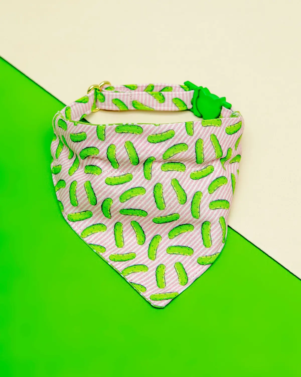 Pop Pickles Cat Collar + Bandana Set (Made In The Usa) 1