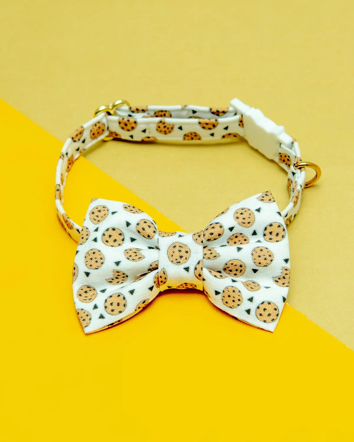 Cookies + Milk Cat Collar And Bowtie Set (Made In The Usa) 1