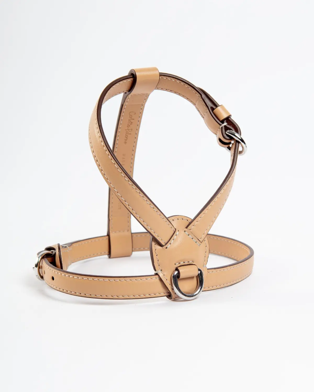 Nuvola Leather Dog Harness In Vanilla (Made In Italy) 1