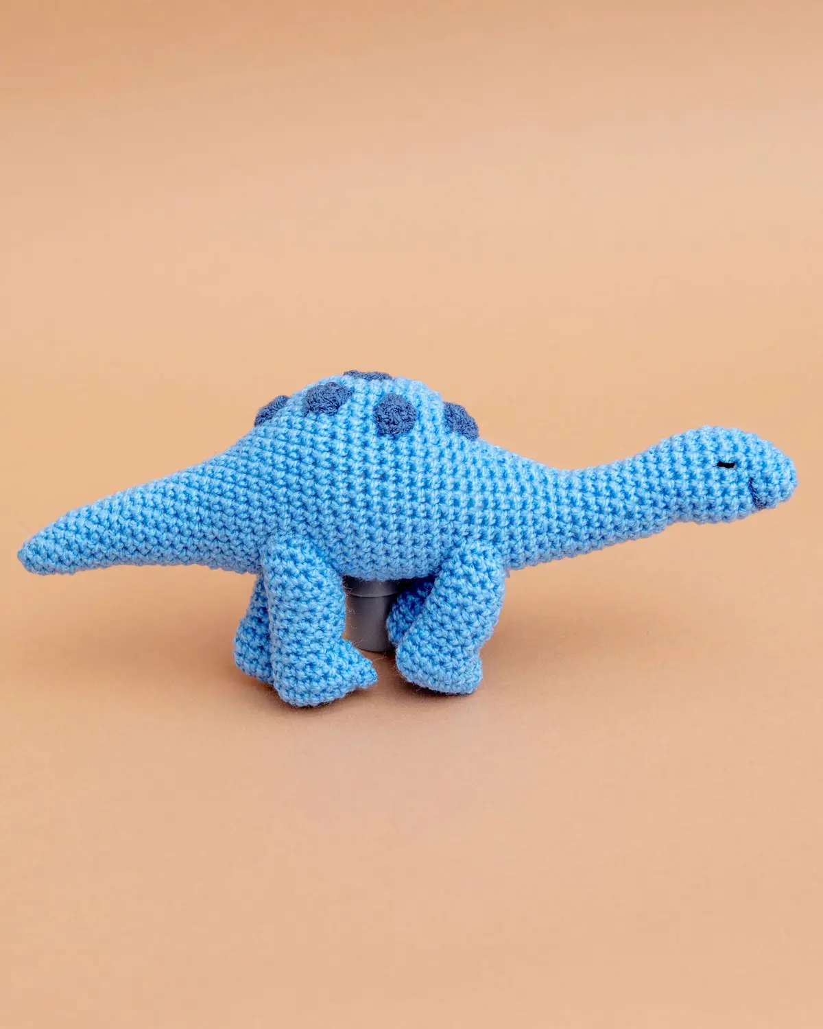 Hand-Knit Brontosaurus Squeaky Dog Toy 2