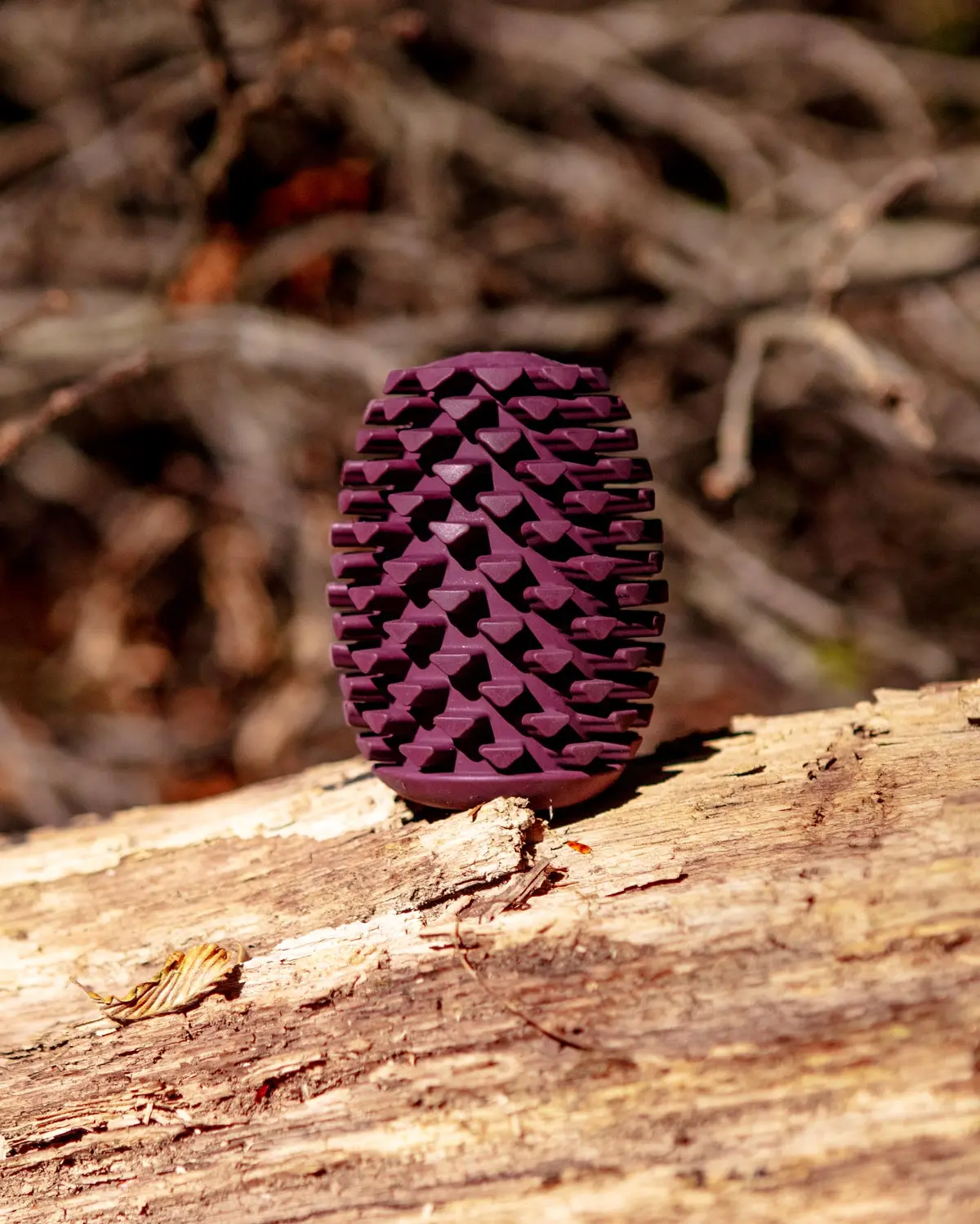 Natural Rubber Pinecone Dog Treat Toy 1