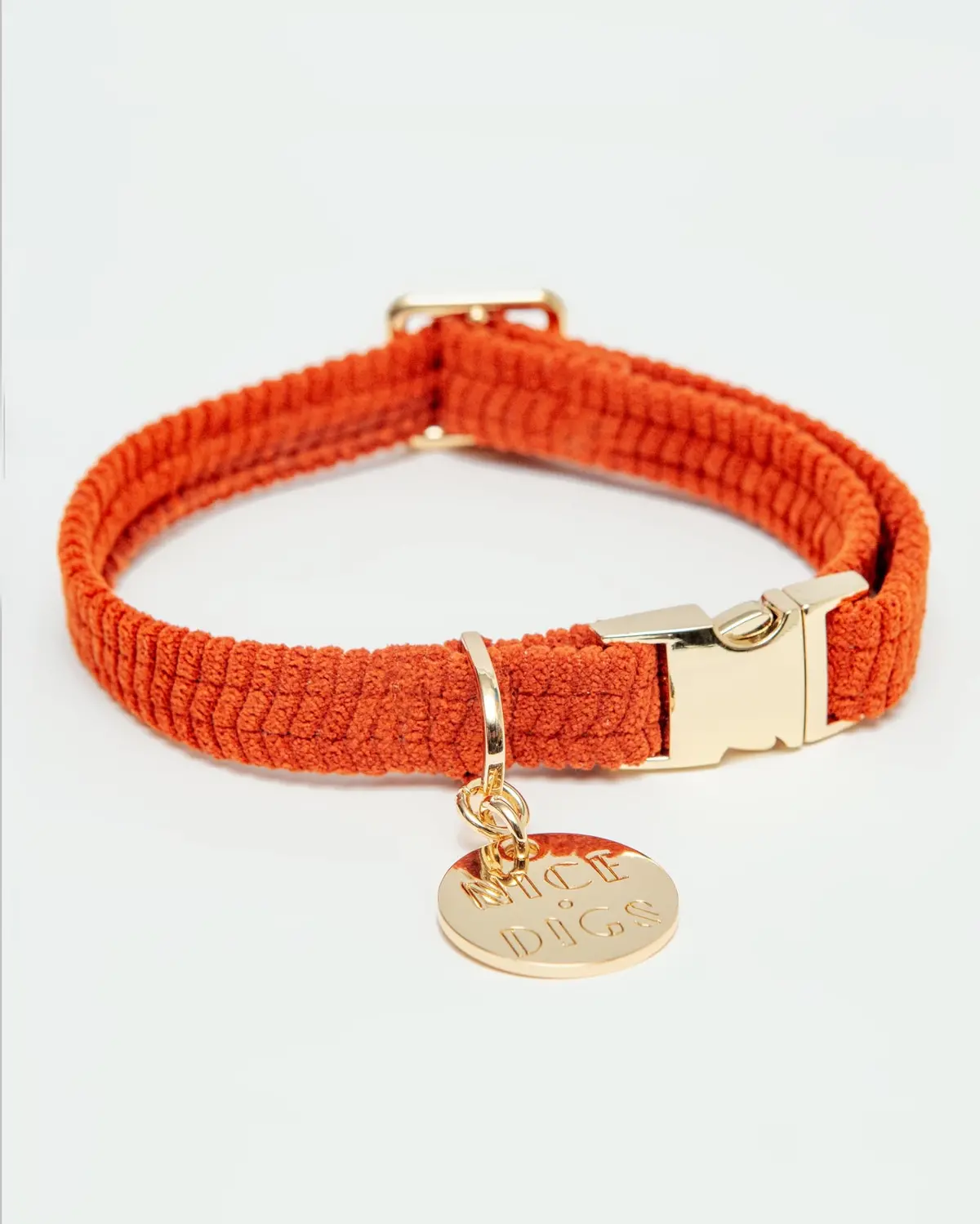 Cord Dog Collar In Rust (Final Sale) 1