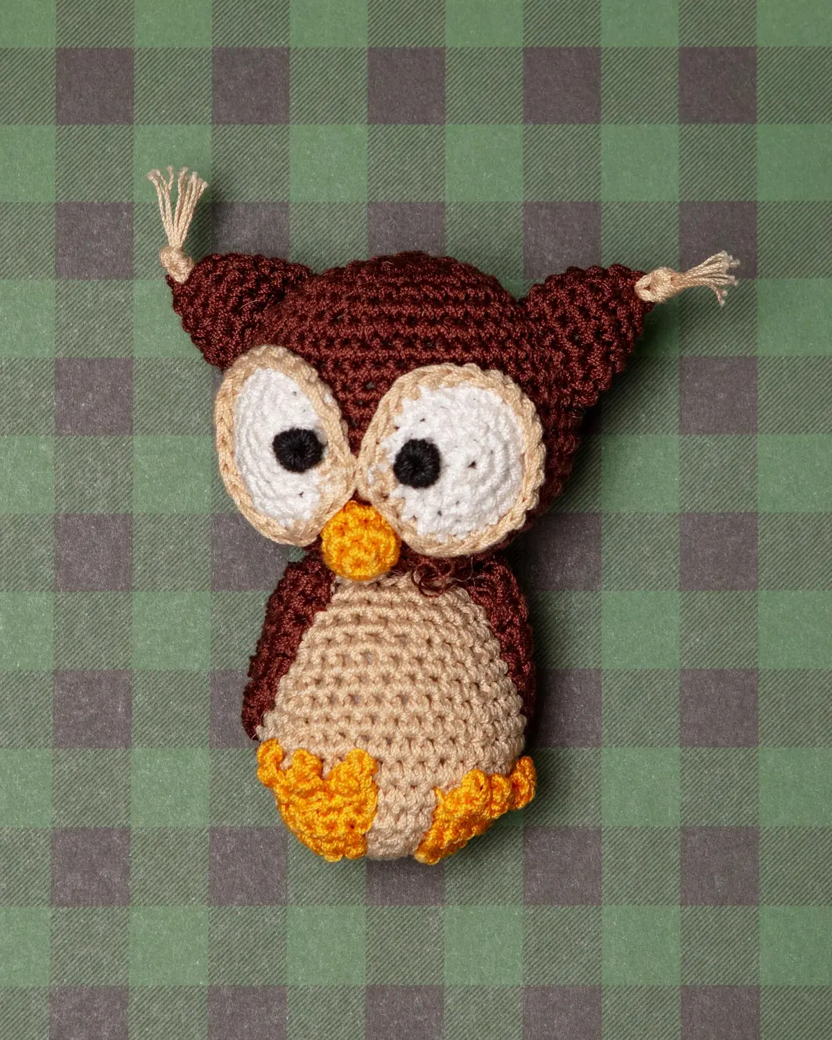 Hootie The Owl Organic Knit Dog Toy 1