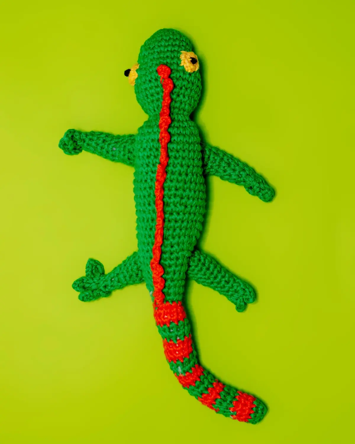 Hand Crochet Lizard Dog Toy 1