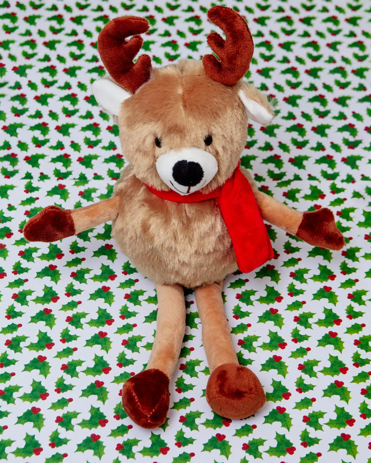 Randy The Reindeer Squeaky Plush Dog Toy 1
