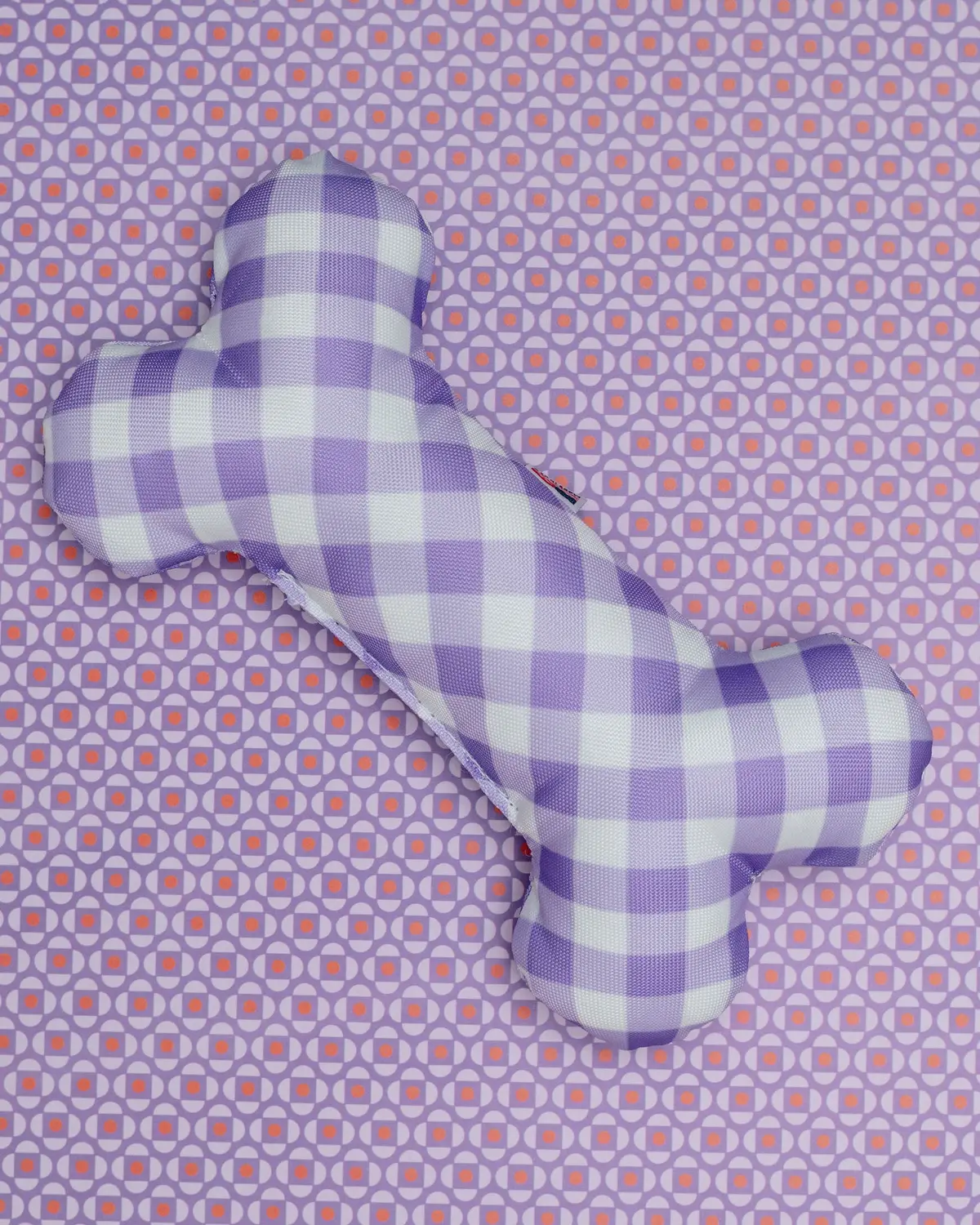 Lovely In Lilac Squeaky Dog Bone Toy (Made In The Usa) << Final Sale >> 1