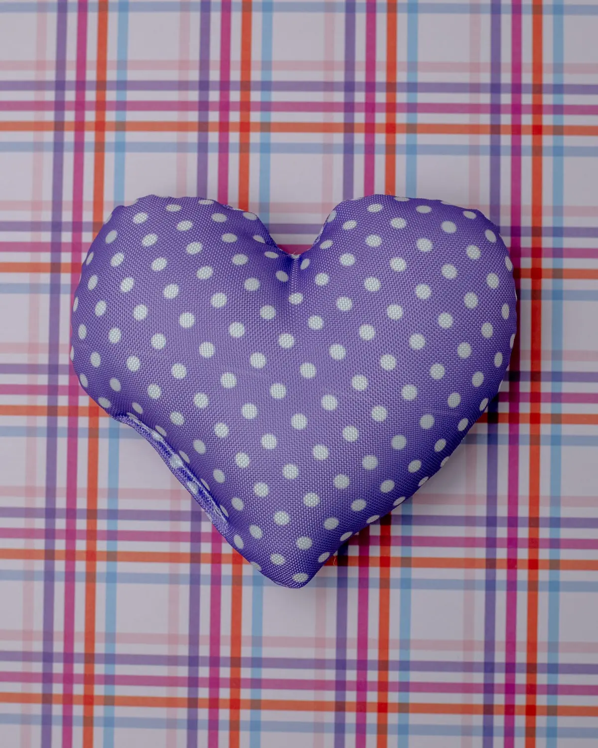 Dear & Dotty Heart-Shaped Dog Toys In Peach, Sunshine, Or Lilac (Made In The Usa) > 2