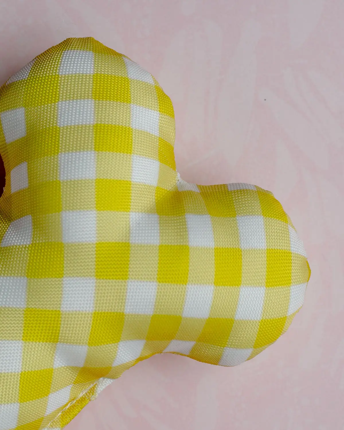 Sweet Sunshine Plaid Dog Bone Toy (Made In The Usa) > 2