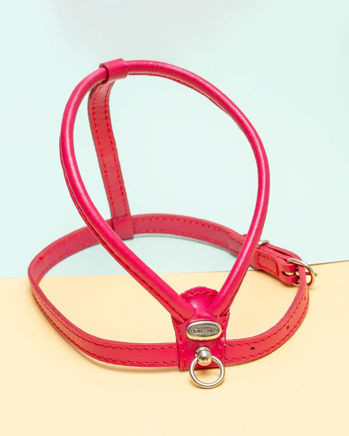 Italian Leather Dog Leash In Fuchsia Pink (Leash Only) << Final Sale >> 1