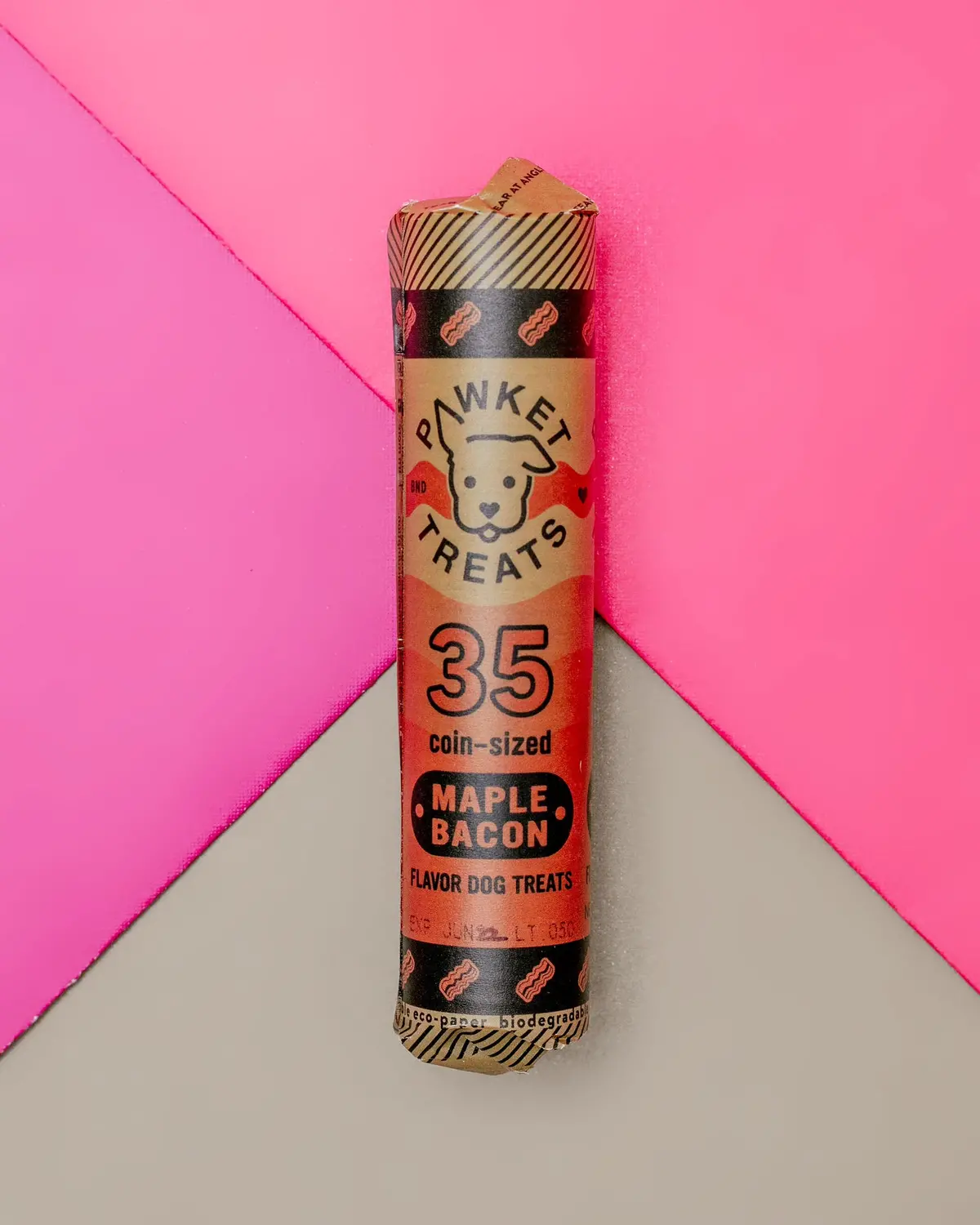 Roll Of Maple Bacon Pawket Dog Treats << Final Sale >> 1