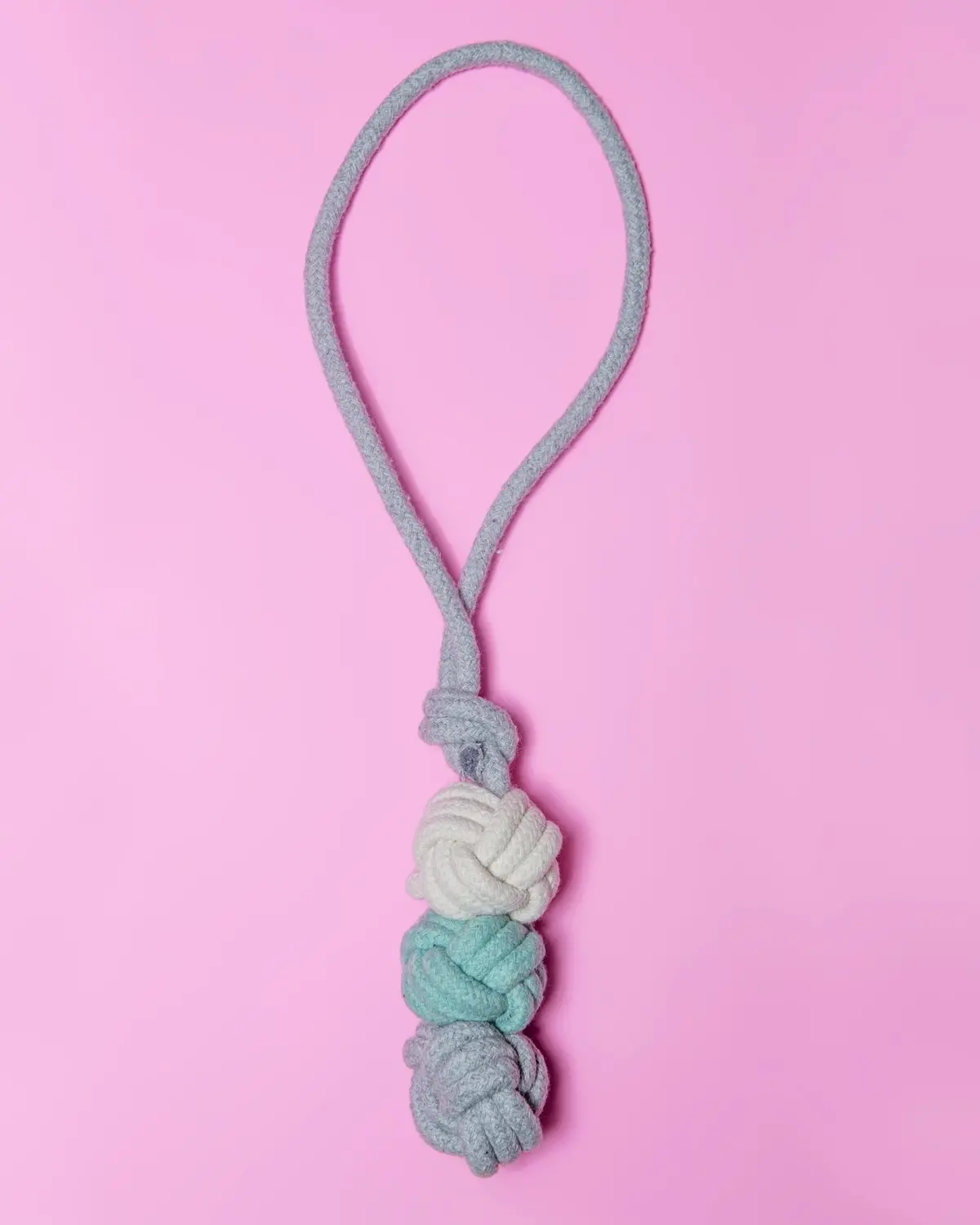 Mint Ice Cream Dog Rope Ball Toy 1