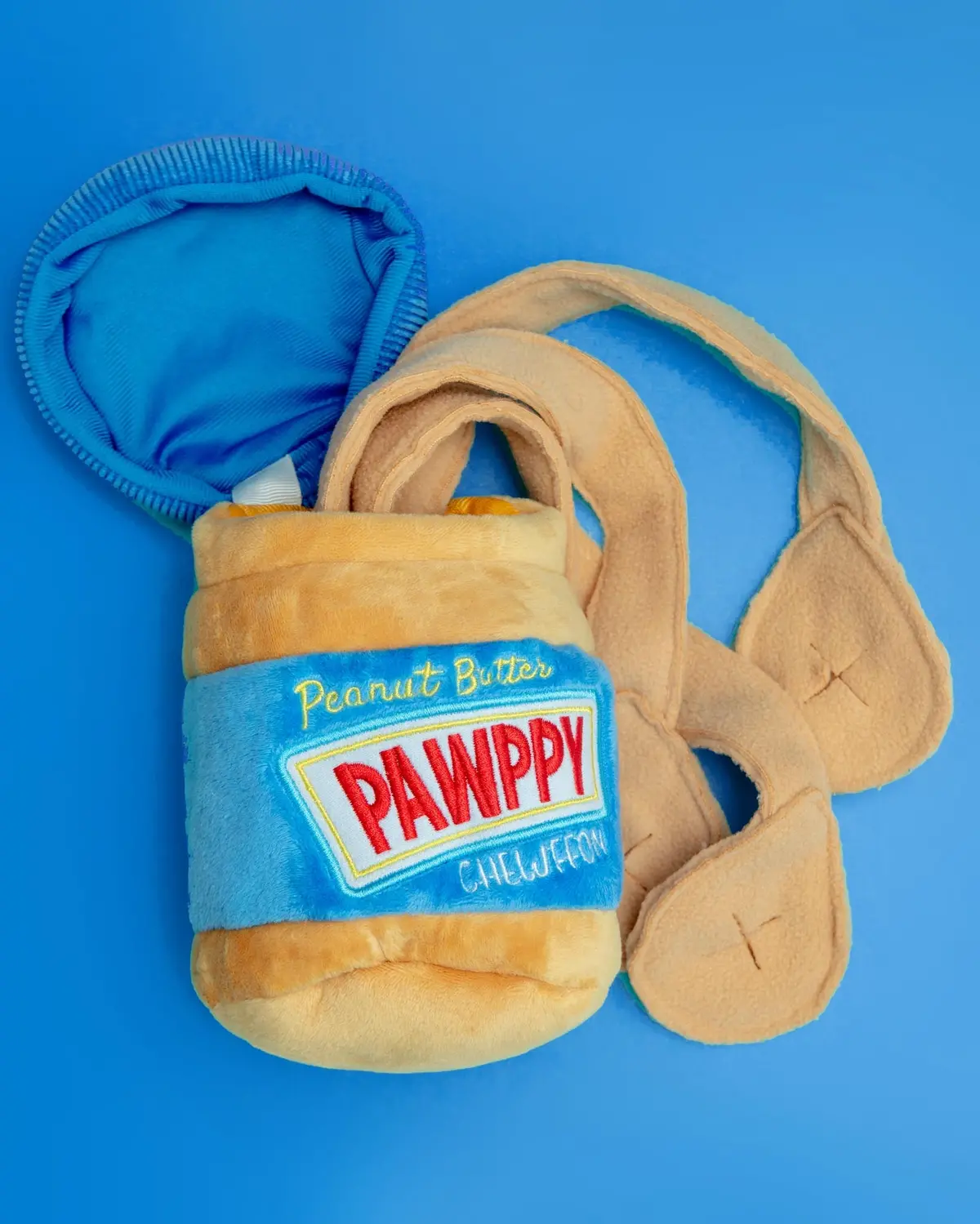 Pawppy Peanut Butter Jar Dog Treat Toy 1