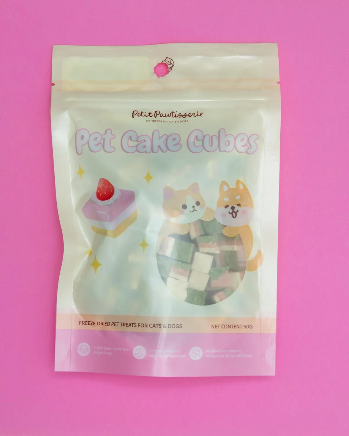 Freeze Dried Chicken Cake Cube Treats For Cats And Dogs 1