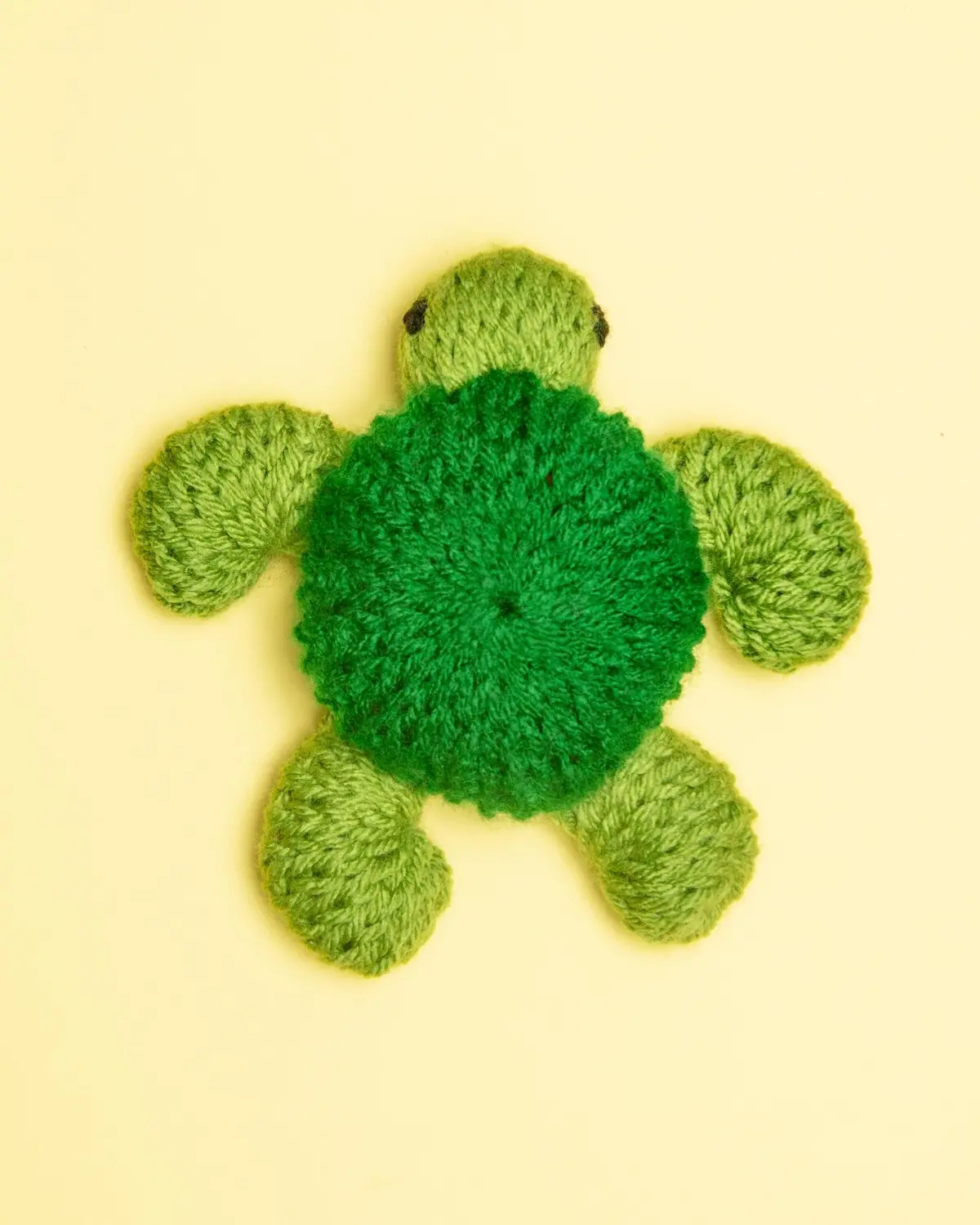 Knitted Sea Turtle Squeaky Dog Toy 1