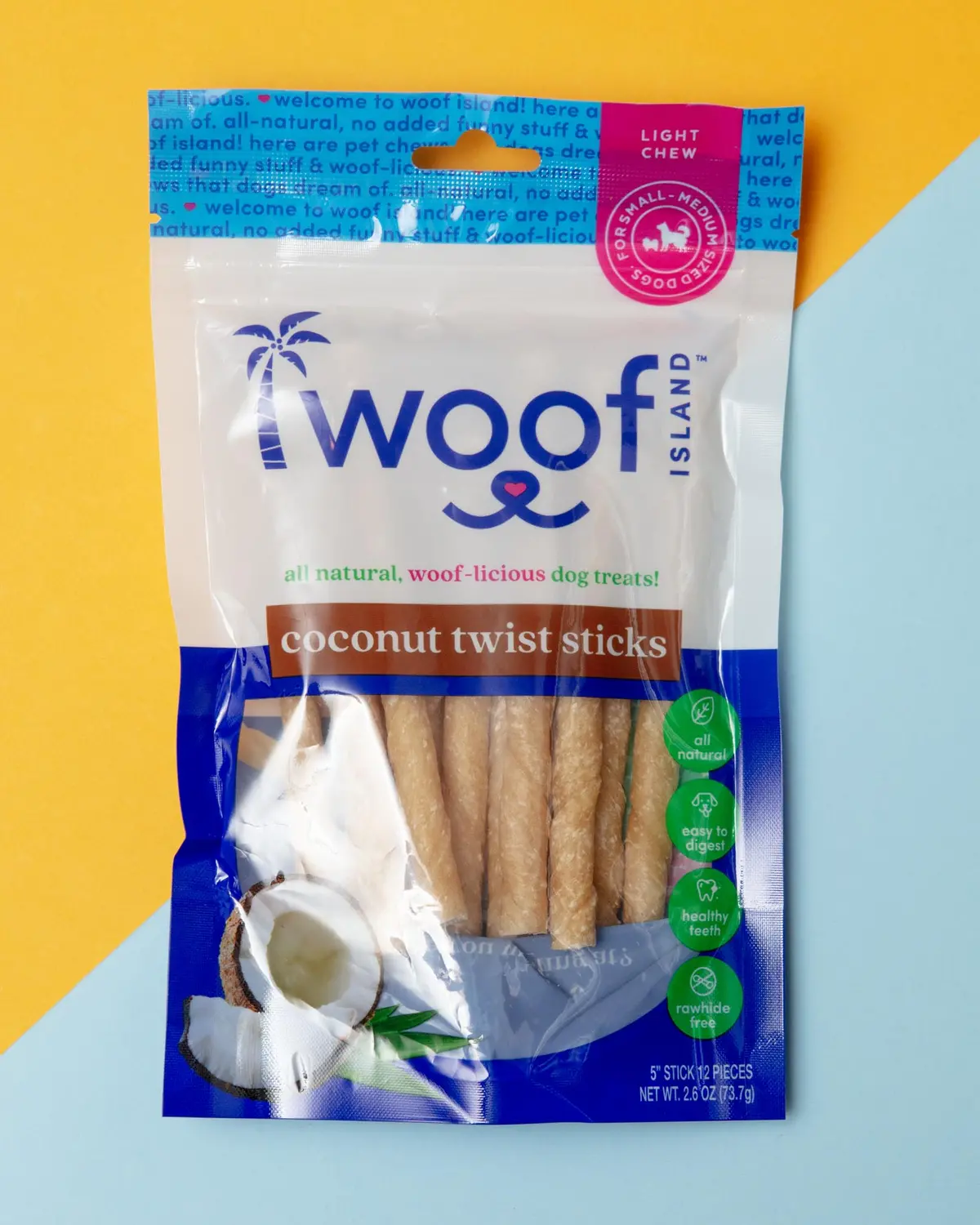 All Natural Coconut Dog Twist Sticks Treat (12-Pack) 1