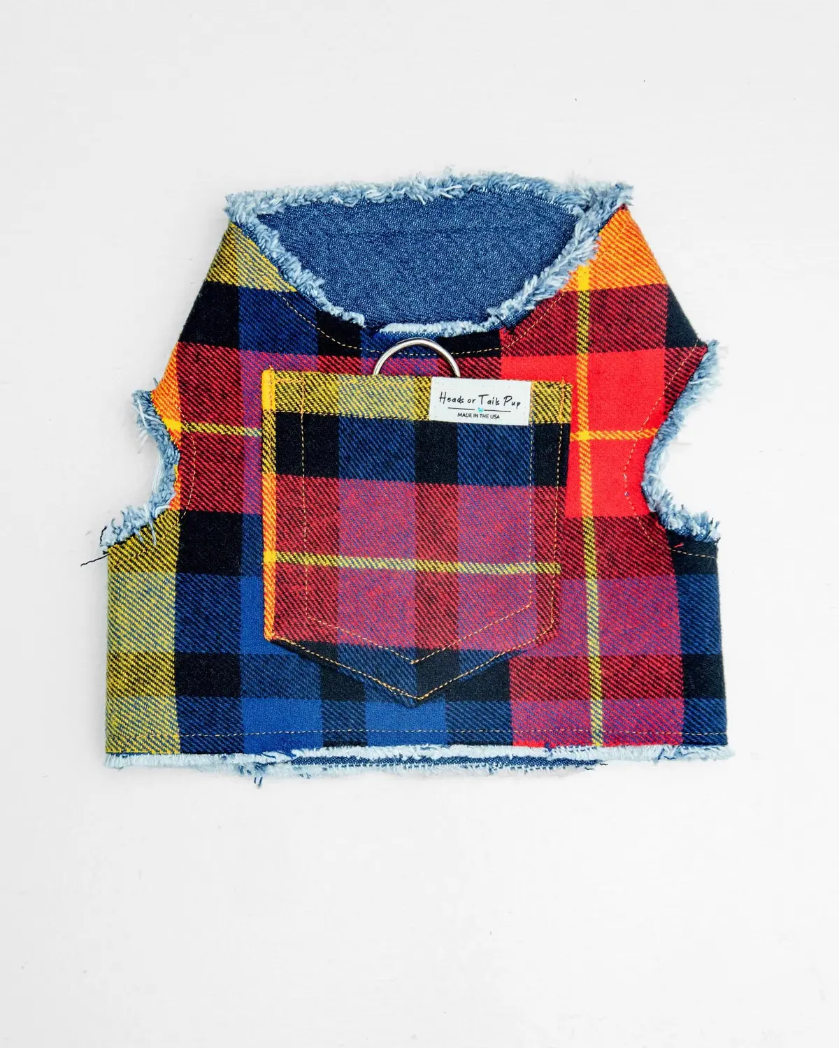 Fireside Plaid Print Dog Harness (Made In The Usa) 1