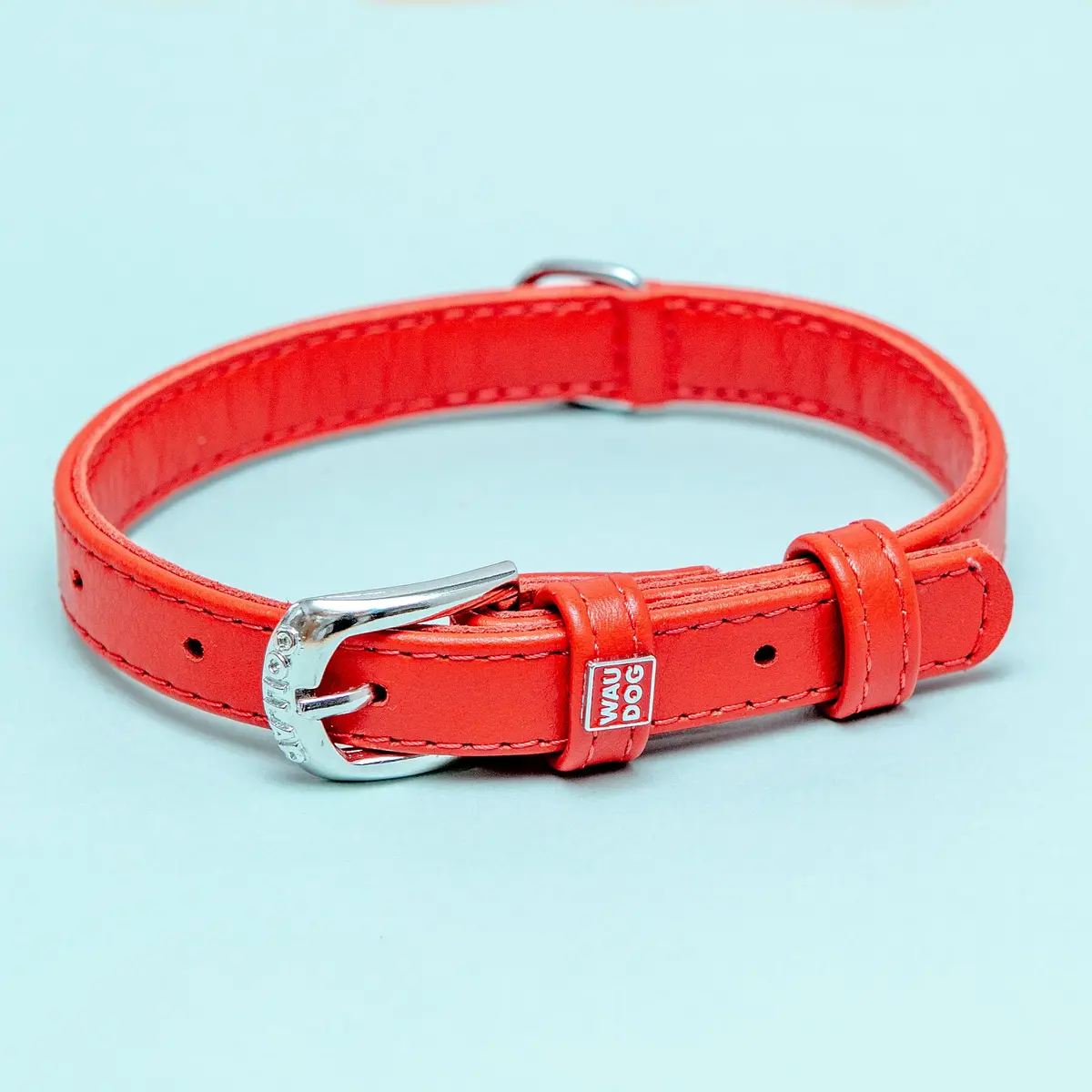 Really Red Leather Dog Collar << Final Sale >> 1