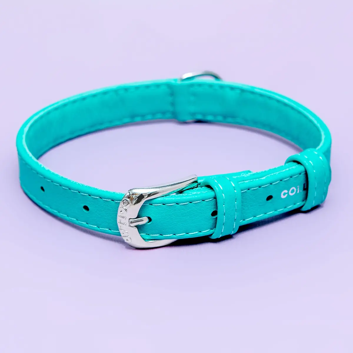 Spearmint Leather Dog Collar << Clearance >> 1