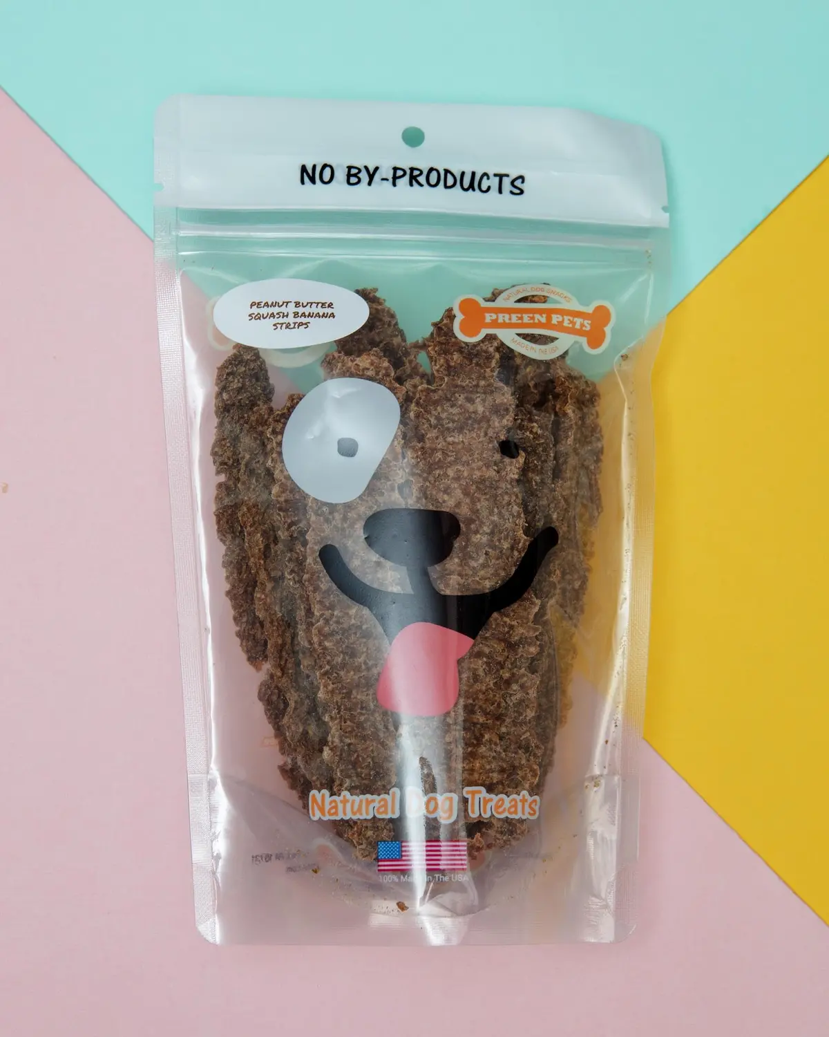 Peanut Butter, Squash & Banana Strips Dog Treats (Made In The Usa) 1