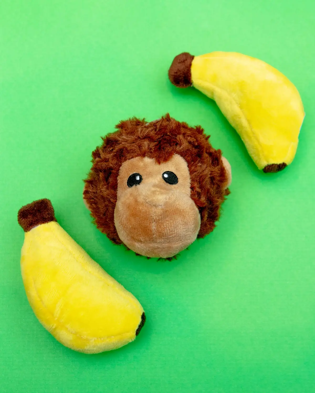 Monkey + Banana Ez Squeaky Dog Toy Set 1