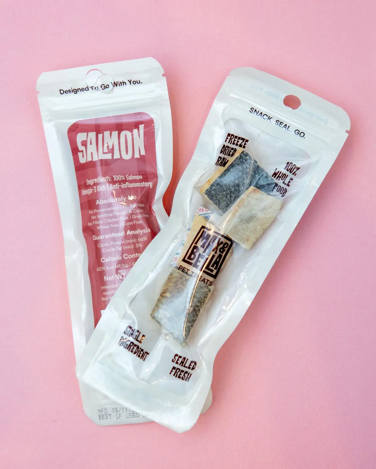 Freeze-Dried Salmon On-The-Go Dog Treat Pack 1