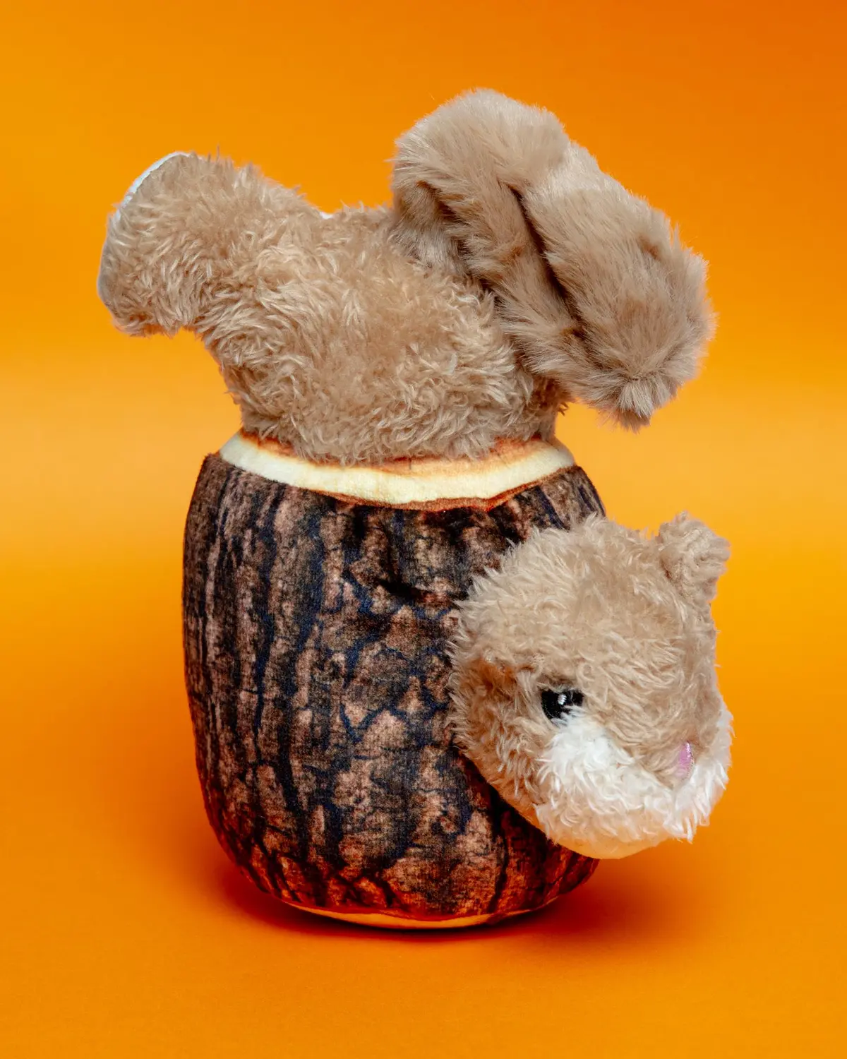 Squirrel In Log Moving Plush Dog Toy 1