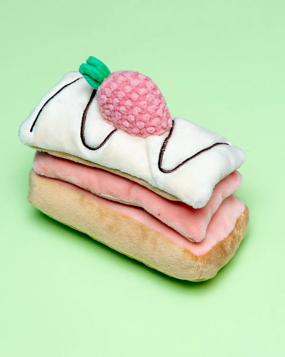 Strawberry Mille-Feuille Nosework Dog Toy 1