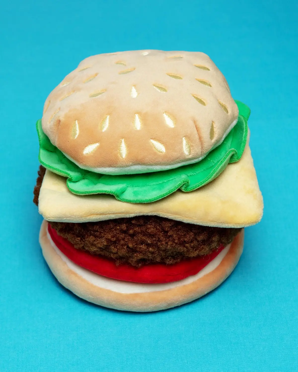 Cheeseburger Interactive Snuffle Dog Toy 1
