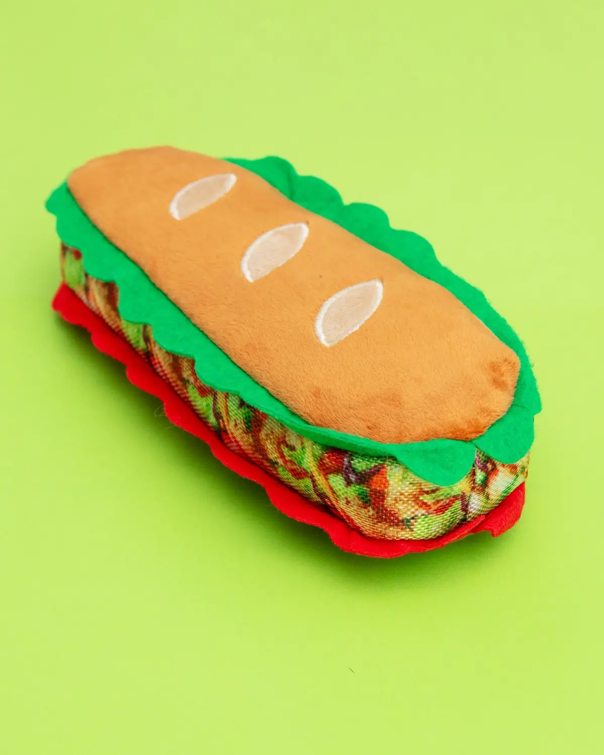 3-In-1 Sandwich Plush + Tennis Ball Dog Toy 1