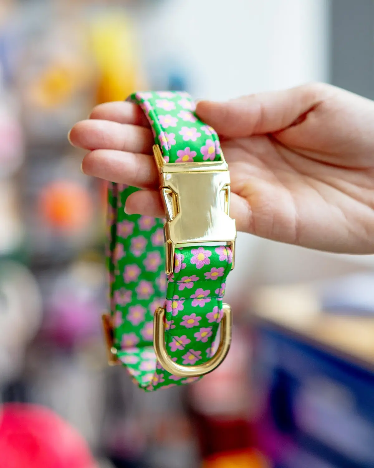 Flower Power Dog Collar (Made In The Usa) 1