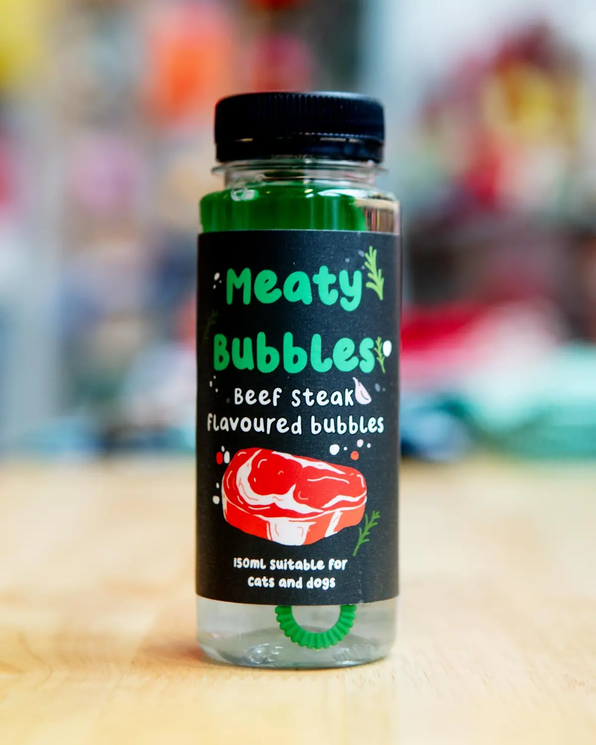 Beef Steak Flavored Bubbles For Dogs & Cats (Vegan, Gluten Free And Halal Safe!) 1