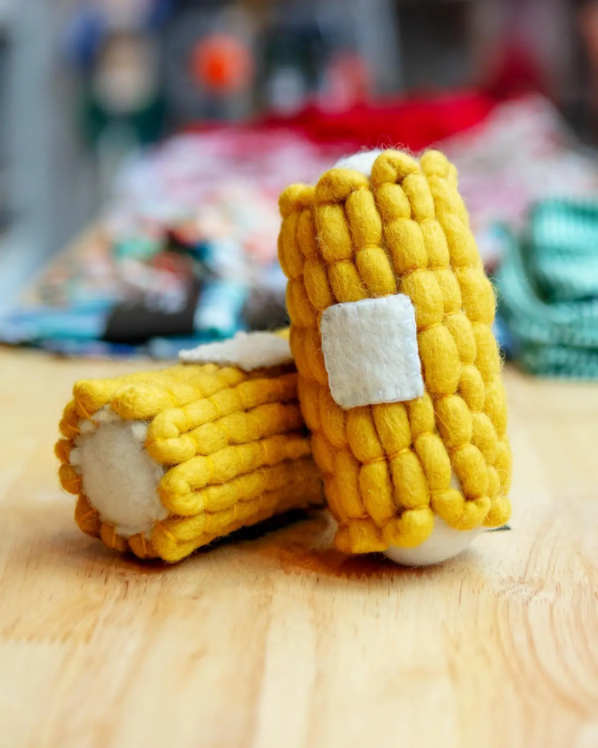 Boiled Wool Corn Dog Toy (Final Sale) 1