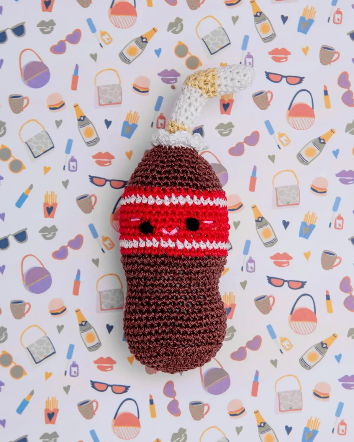 Soda Pop Bottle Organic Cotton Dog Toy 1