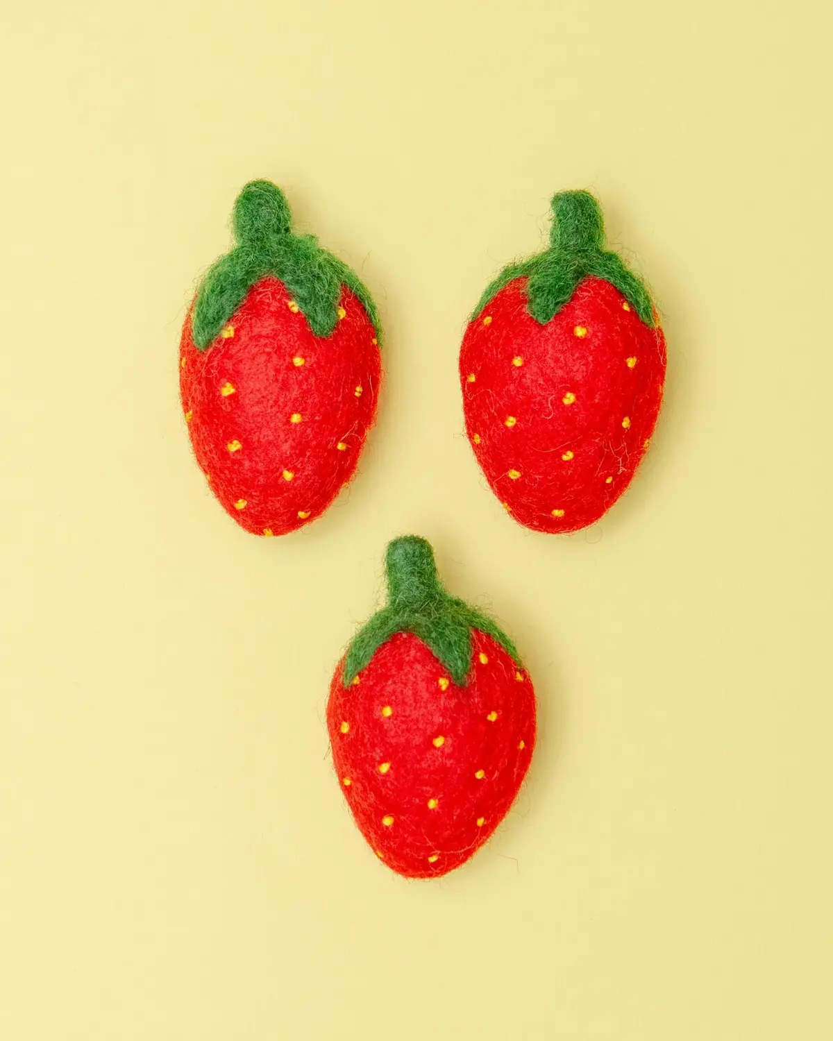 Strawberry Wool Cat Toy 1