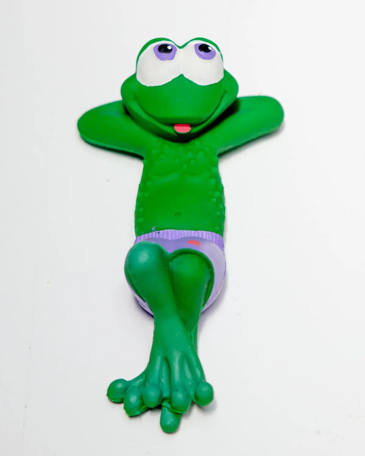 Beach Frog Squeaky Rubber Dog Toy 1