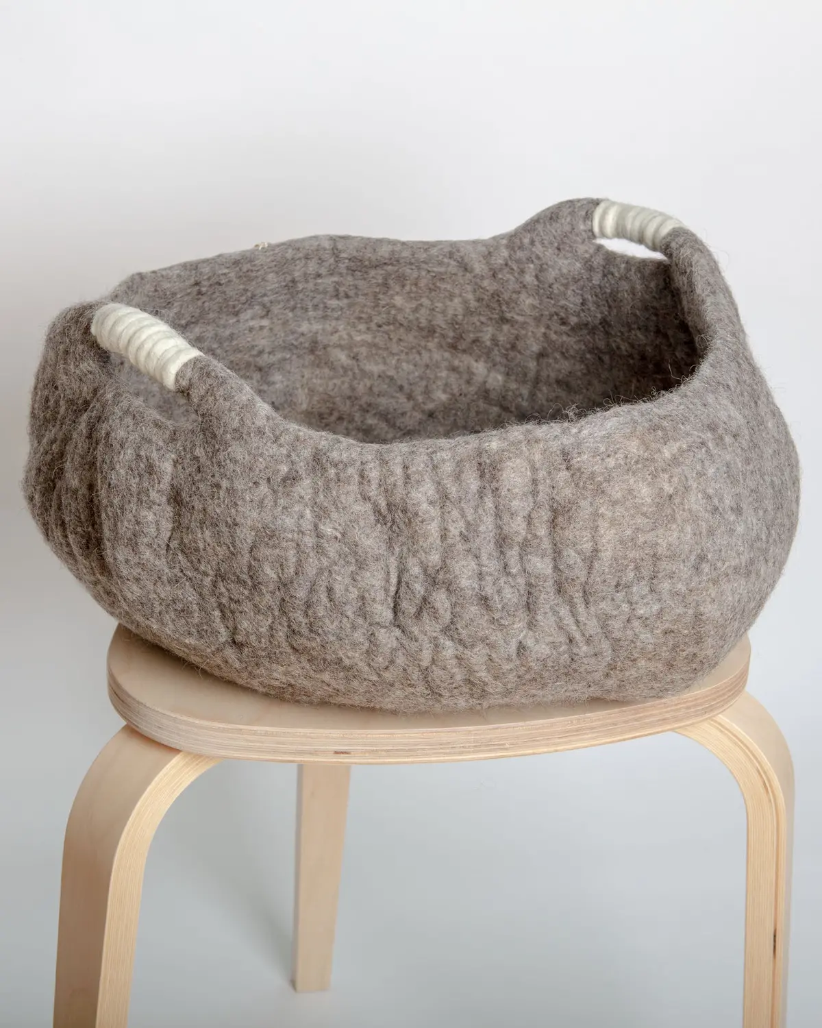 Wool Toy Basket With Handles 1