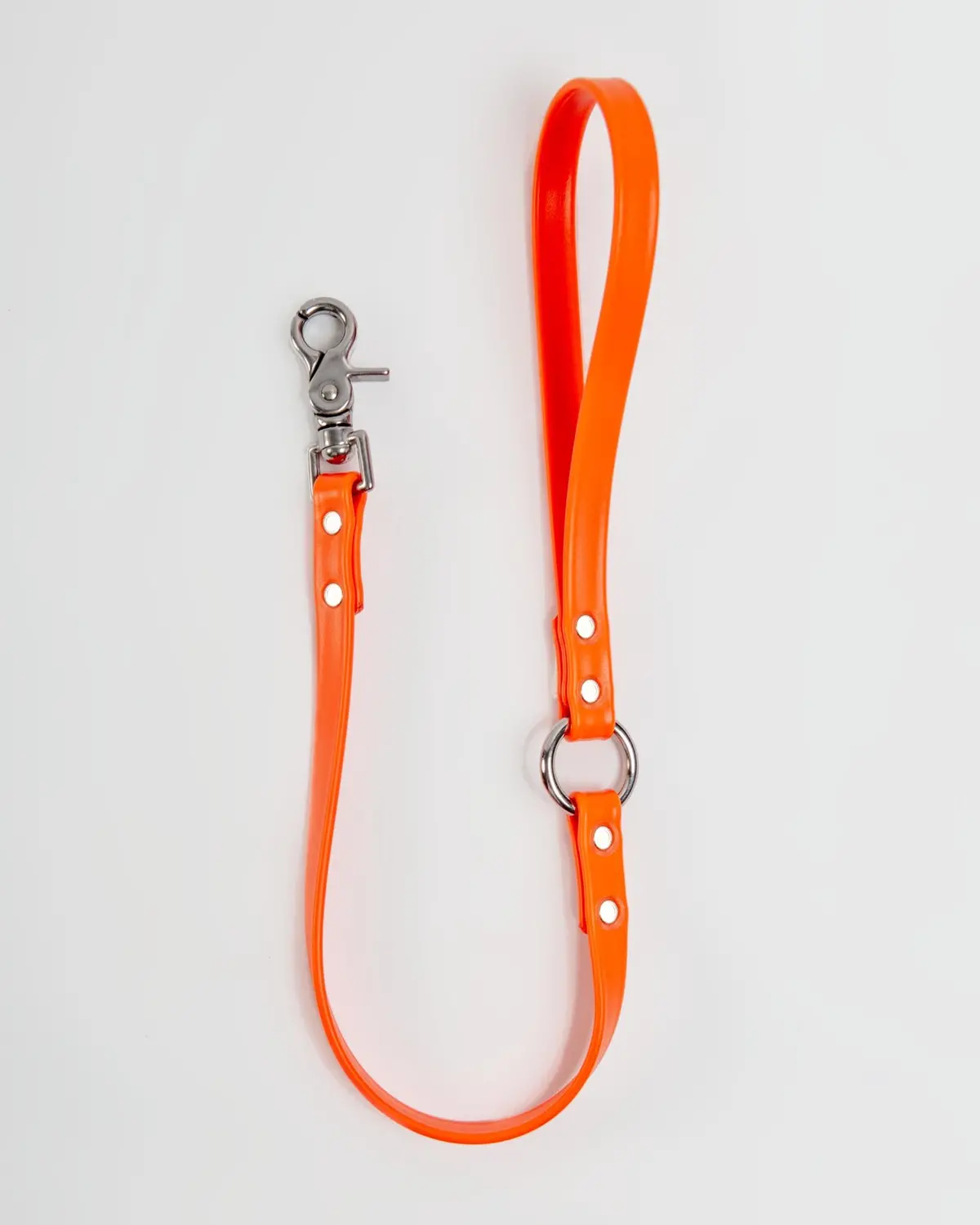 Traffic Leash In Neon Orange - 2' (Made In The Usa) 1