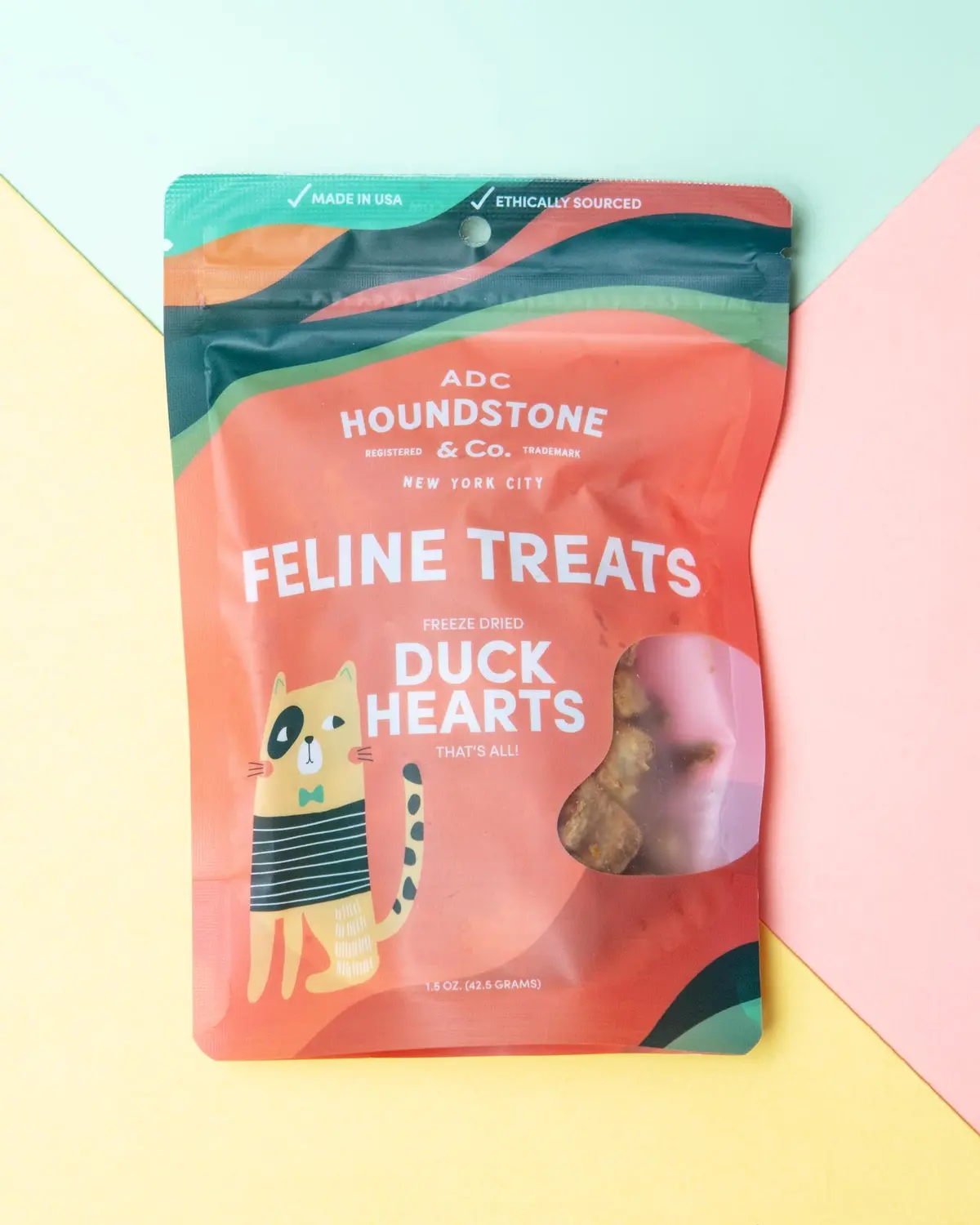 Freeze Dried Duck Hearts Cat Treats 1