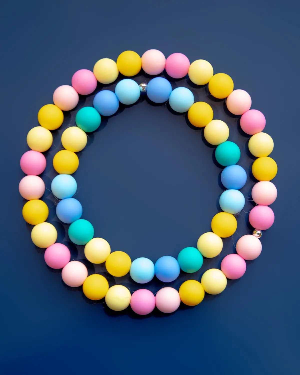 Silicone Beaded Necklace For Dogs (Made In The Usa) 1