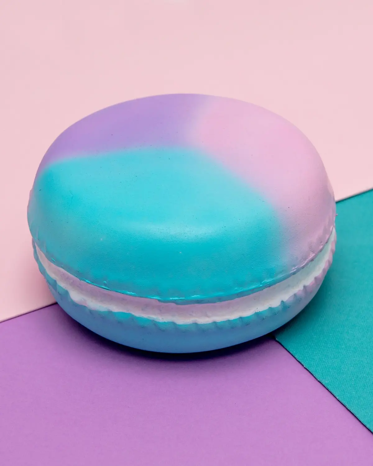 Rainbow Swirl Macaron Latex Squeaky Dog Toy (Final Sale) 1