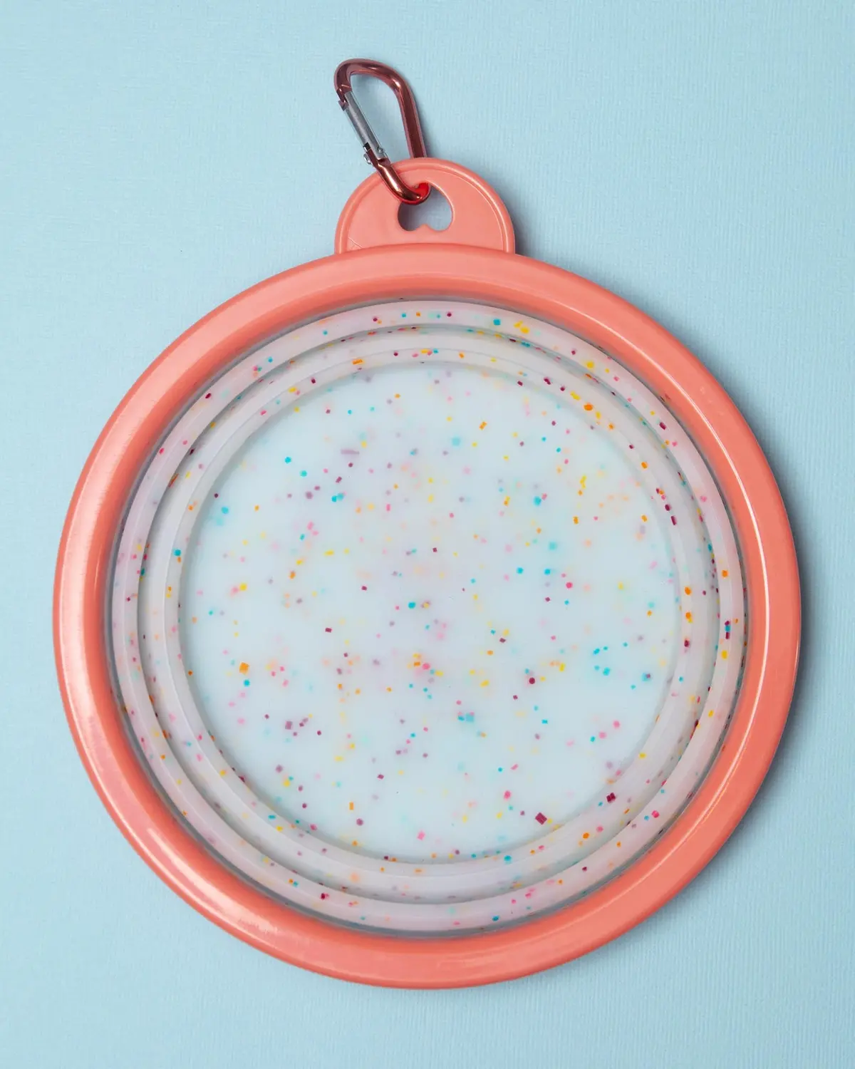 Collapsible Silicone Travel Bowl In Confetti 1