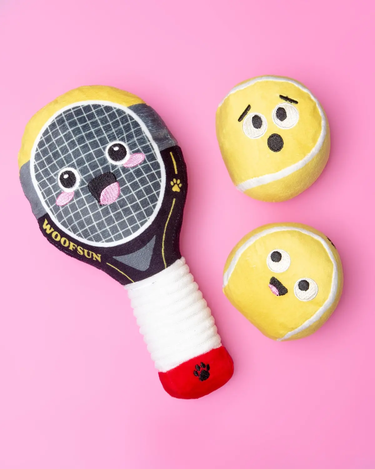 Serving Aces 3-Piece Plush Squeaky Dog Toy Set 1